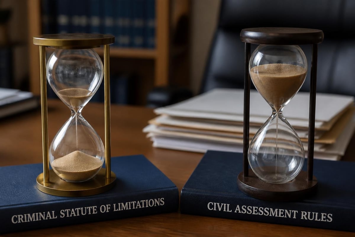 Criminal versus civil timelines