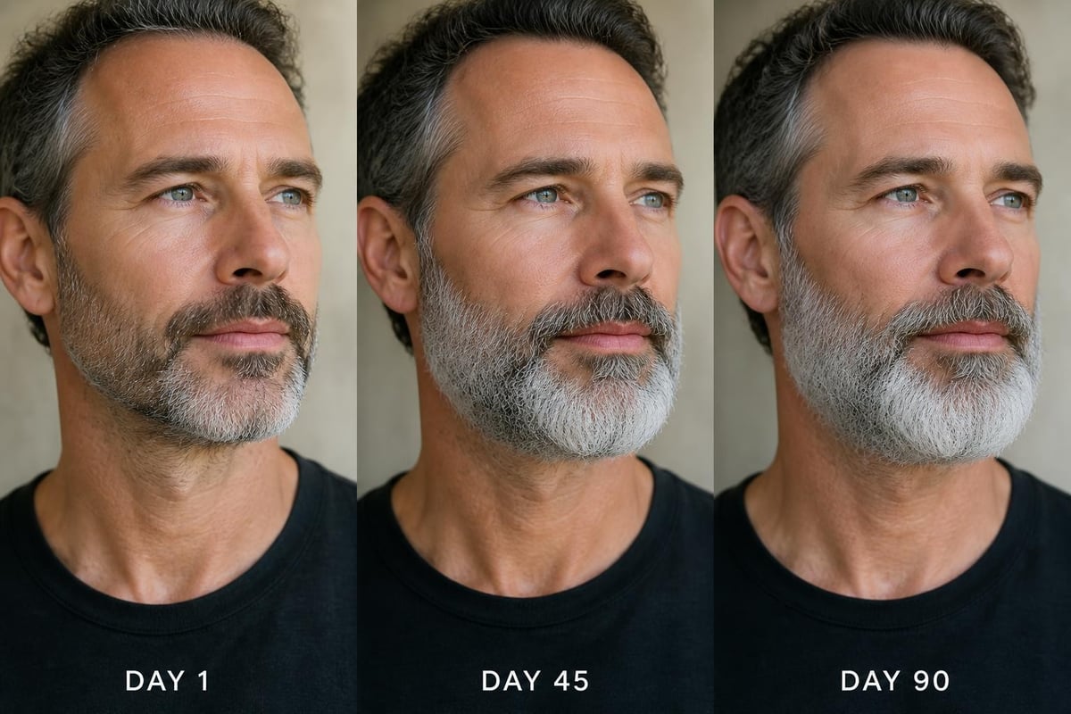 Beard transformation timeline