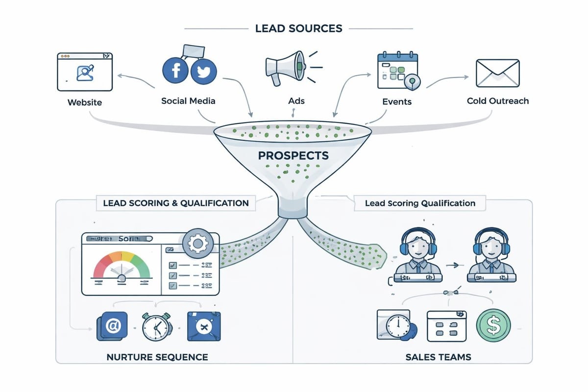 Lead sourcing automation workflow