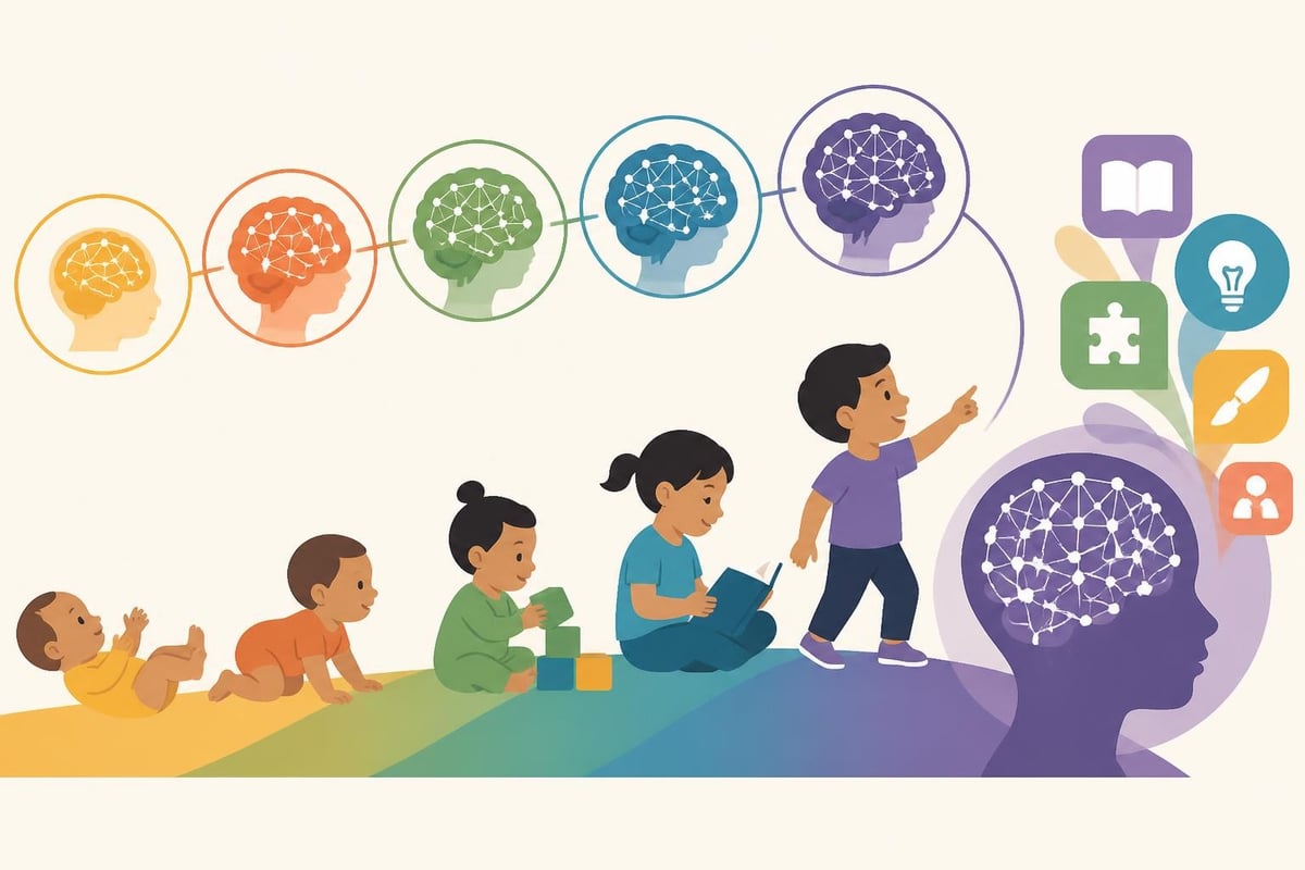 Brain development stages in early childhood
