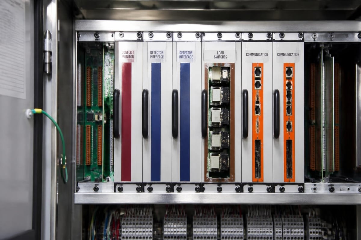 Traffic signal controller components