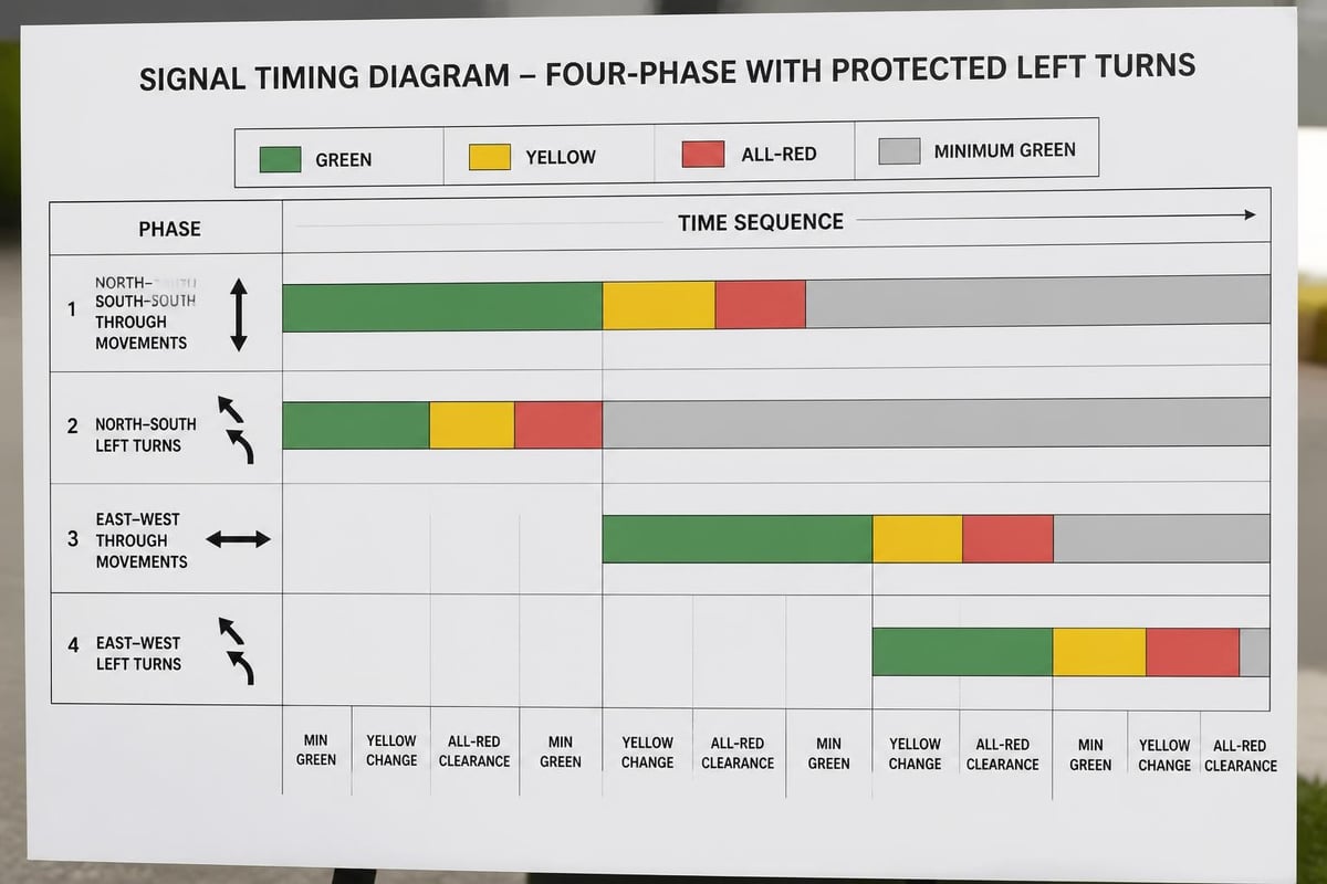 Traffic signal timing diagram