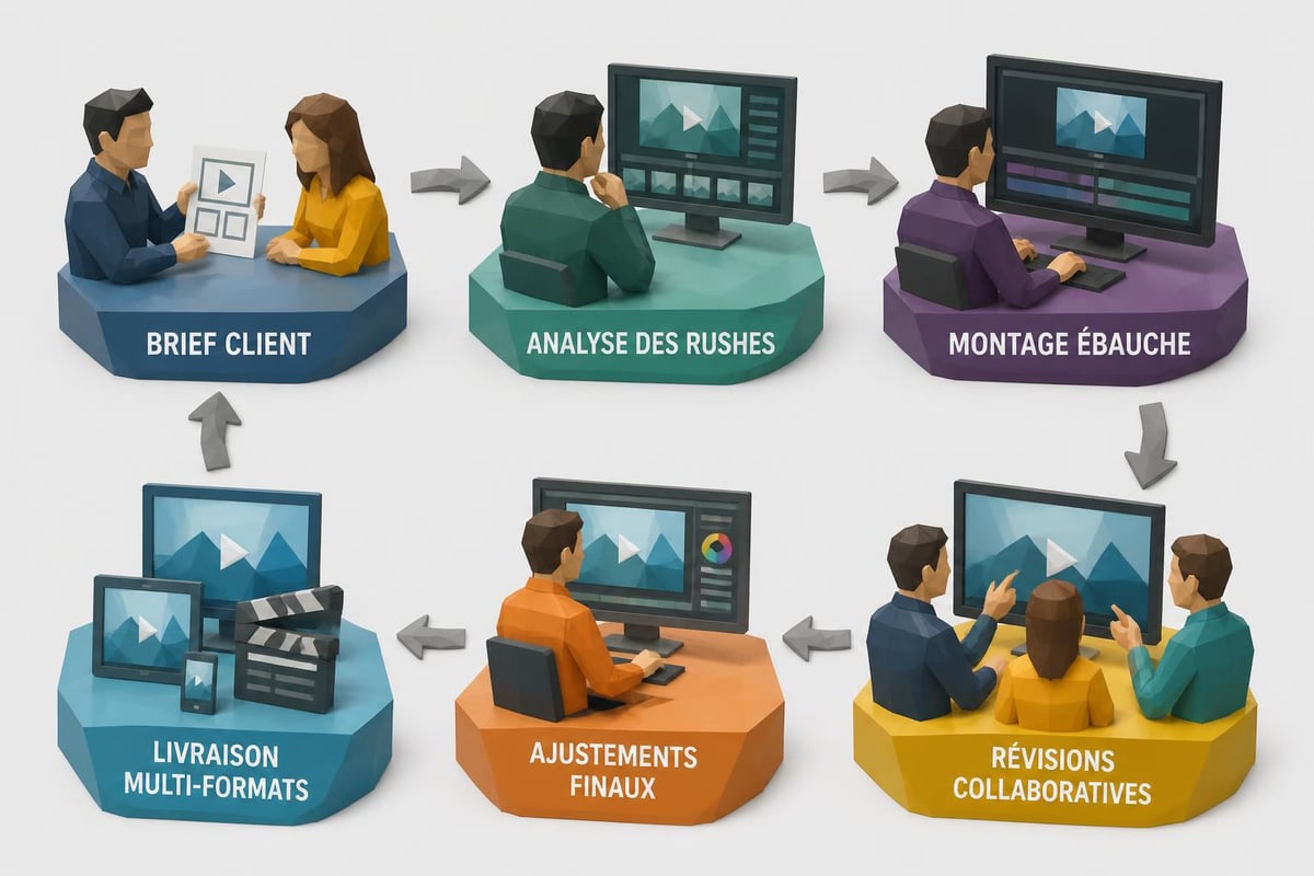 Étapes projet montage vidéo