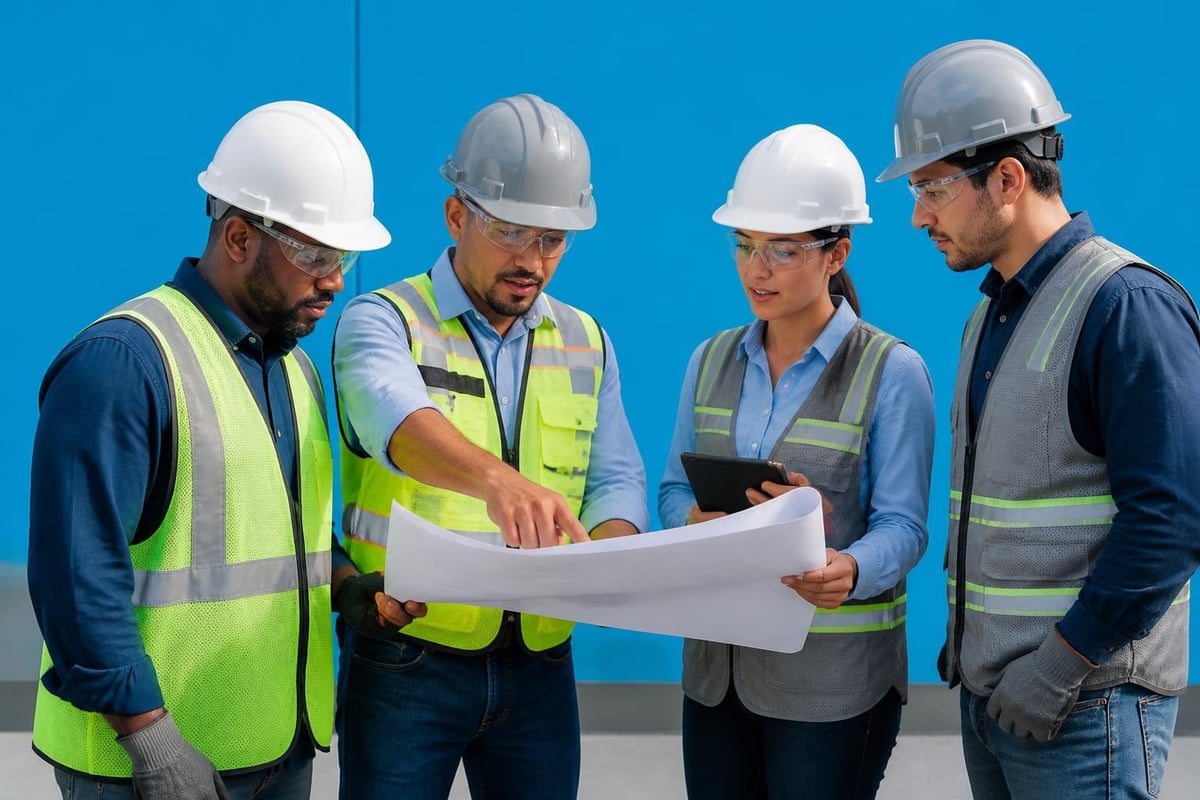 Diverse industrial workforce