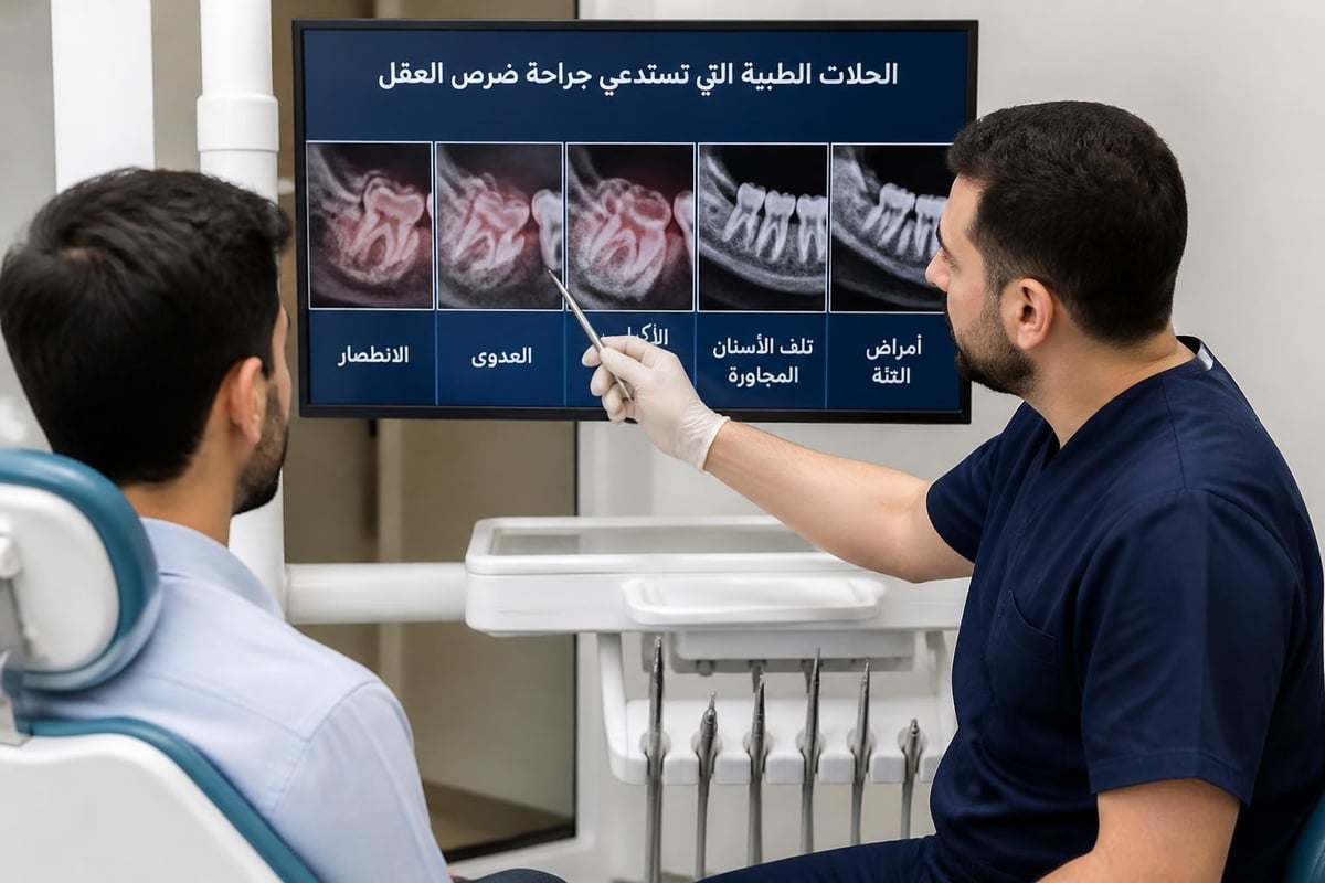دواعي جراحة ضرس العقل