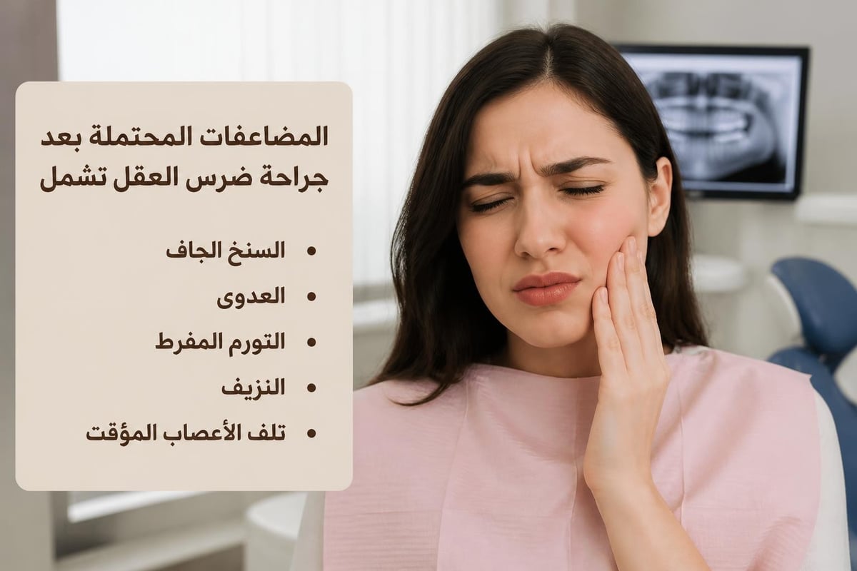 مضاعفات جراحة ضرس العقل