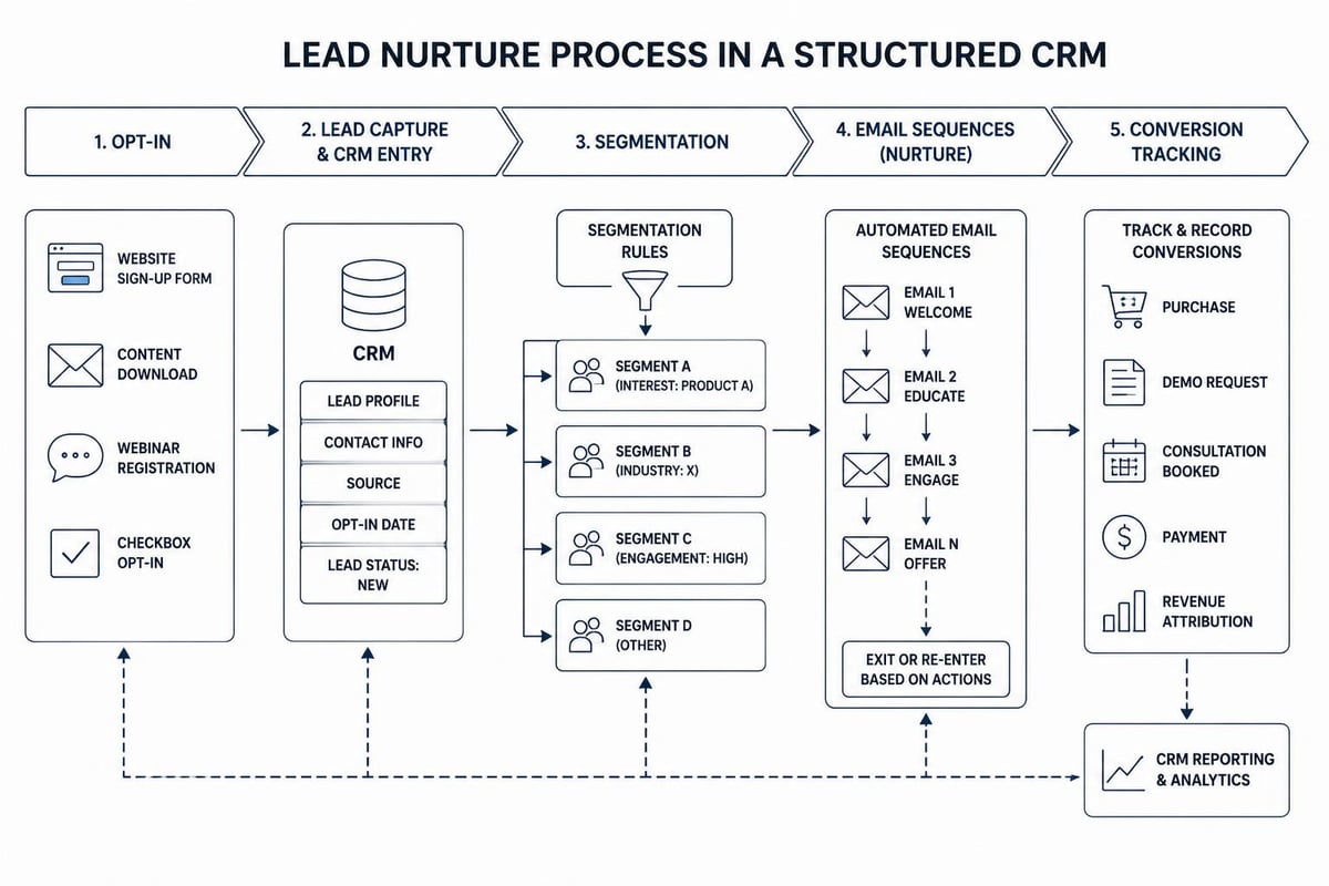 CRM workflow steps