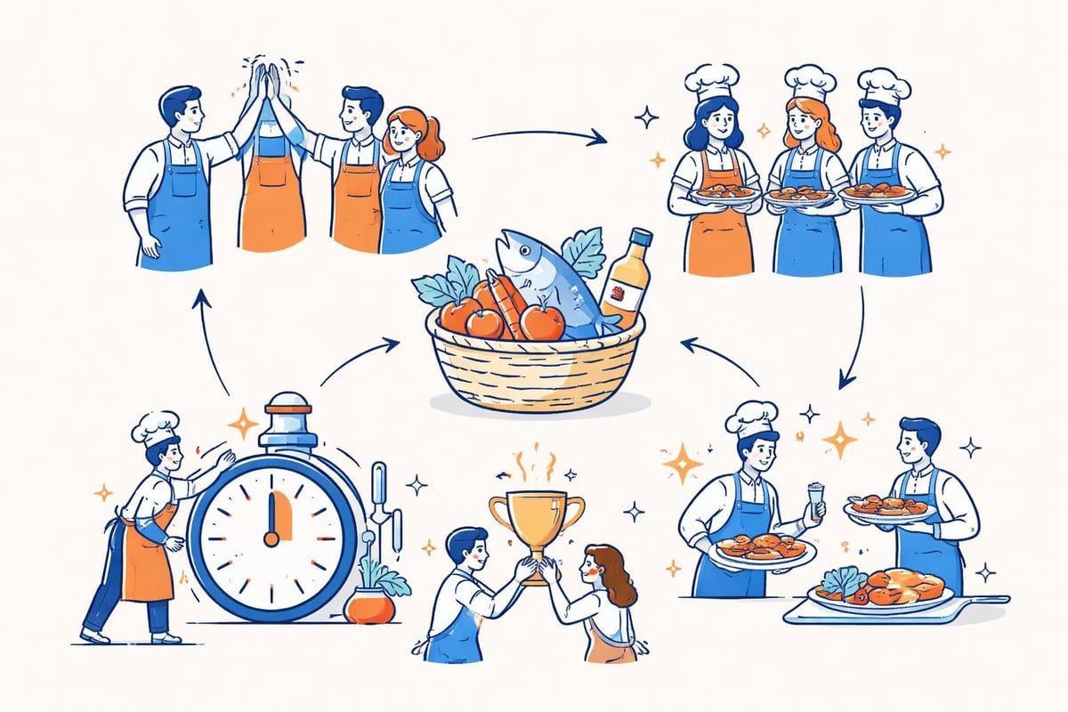 Cooking competition dynamics