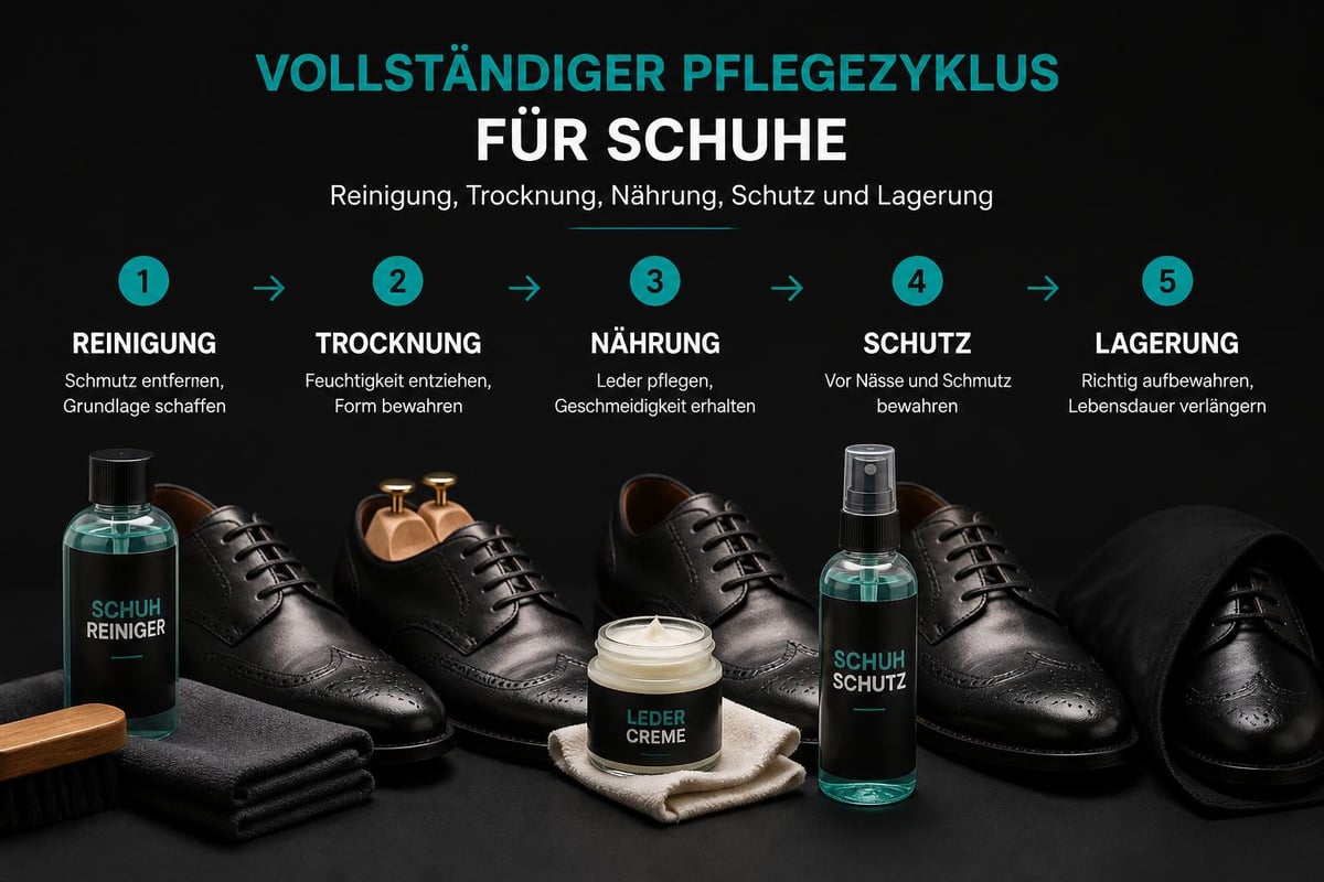 Schuhpflege-Prozess