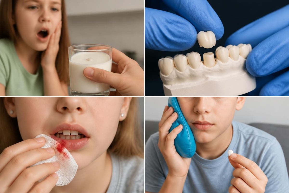 Emergency dental first aid steps