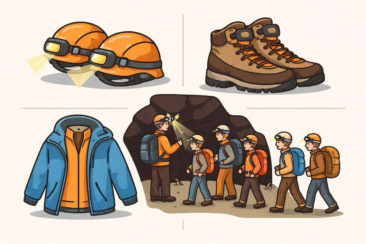 Cave safety equipment and guidelines