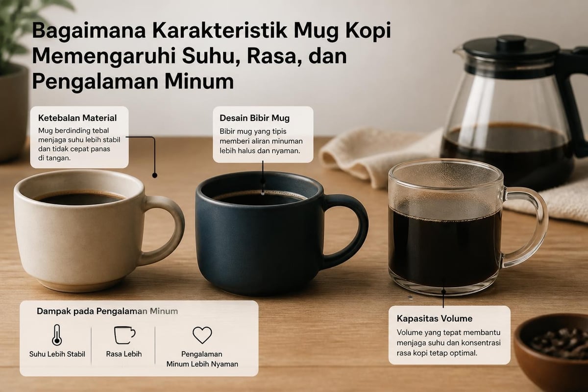 Faktor-faktor kopi mug yang mempengaruhi kualitas minuman