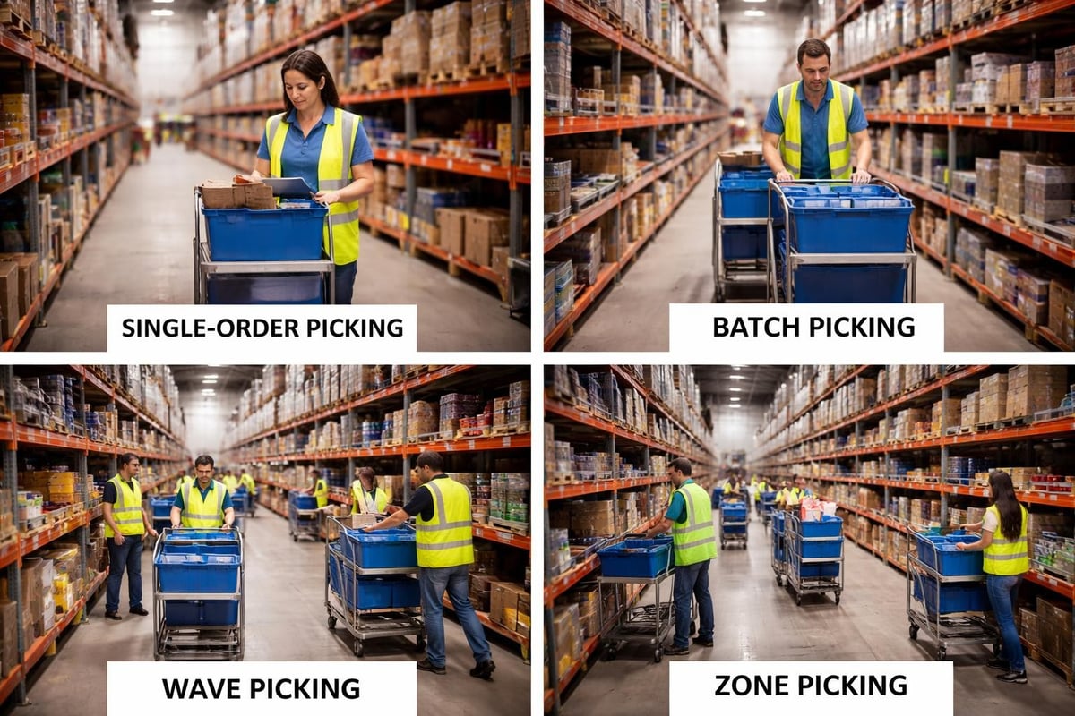 Warehouse picking methods