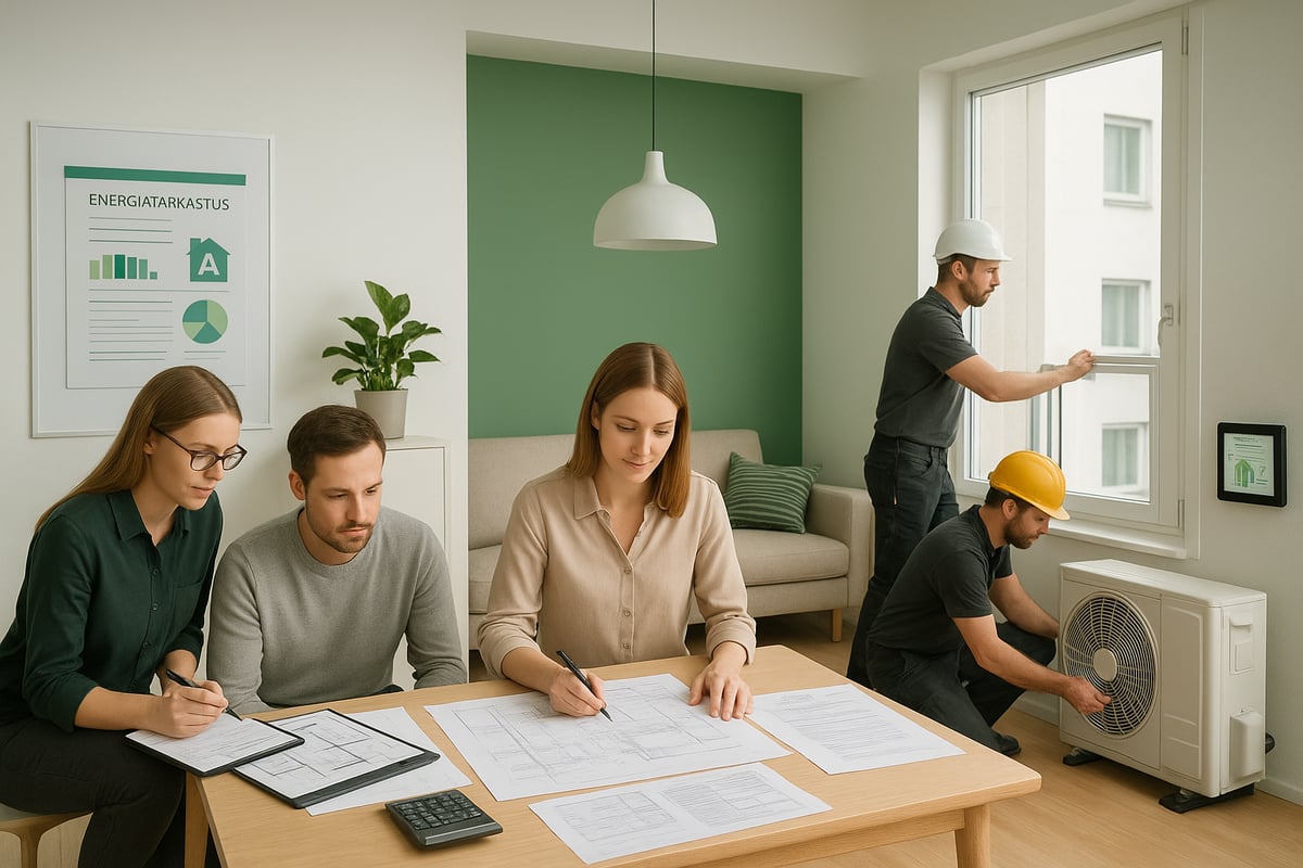 Energiatehokkuuden parantamisen vaiheet – askel askeleelta