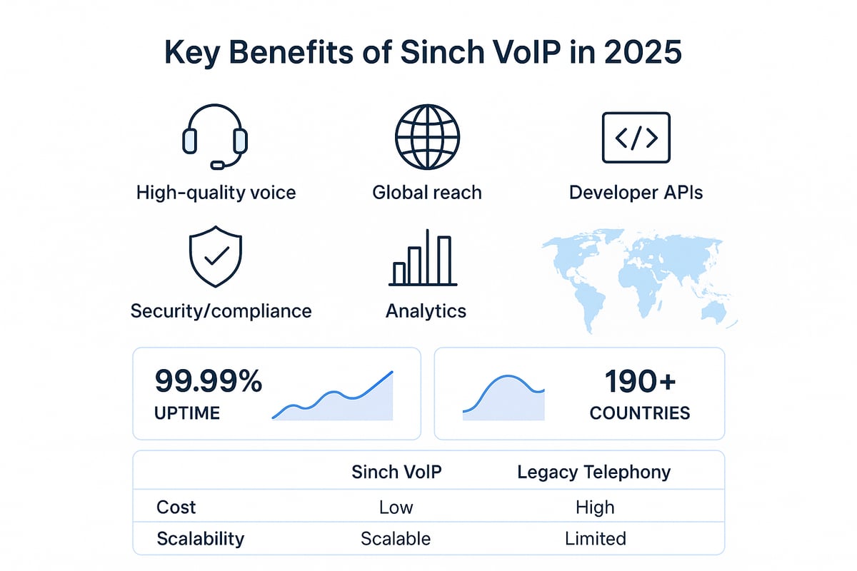 Key Features and Benefits of Sinch VoIP