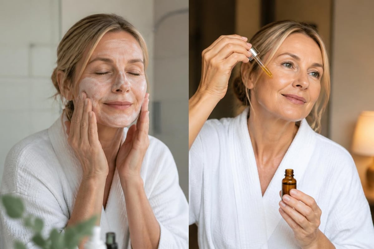 Daily skincare routine steps