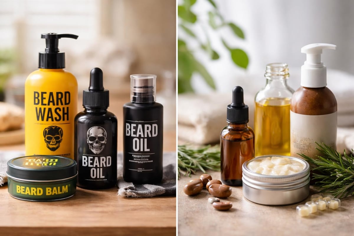 Comparison of generic beard products versus scientifically-formulated natural ingredients