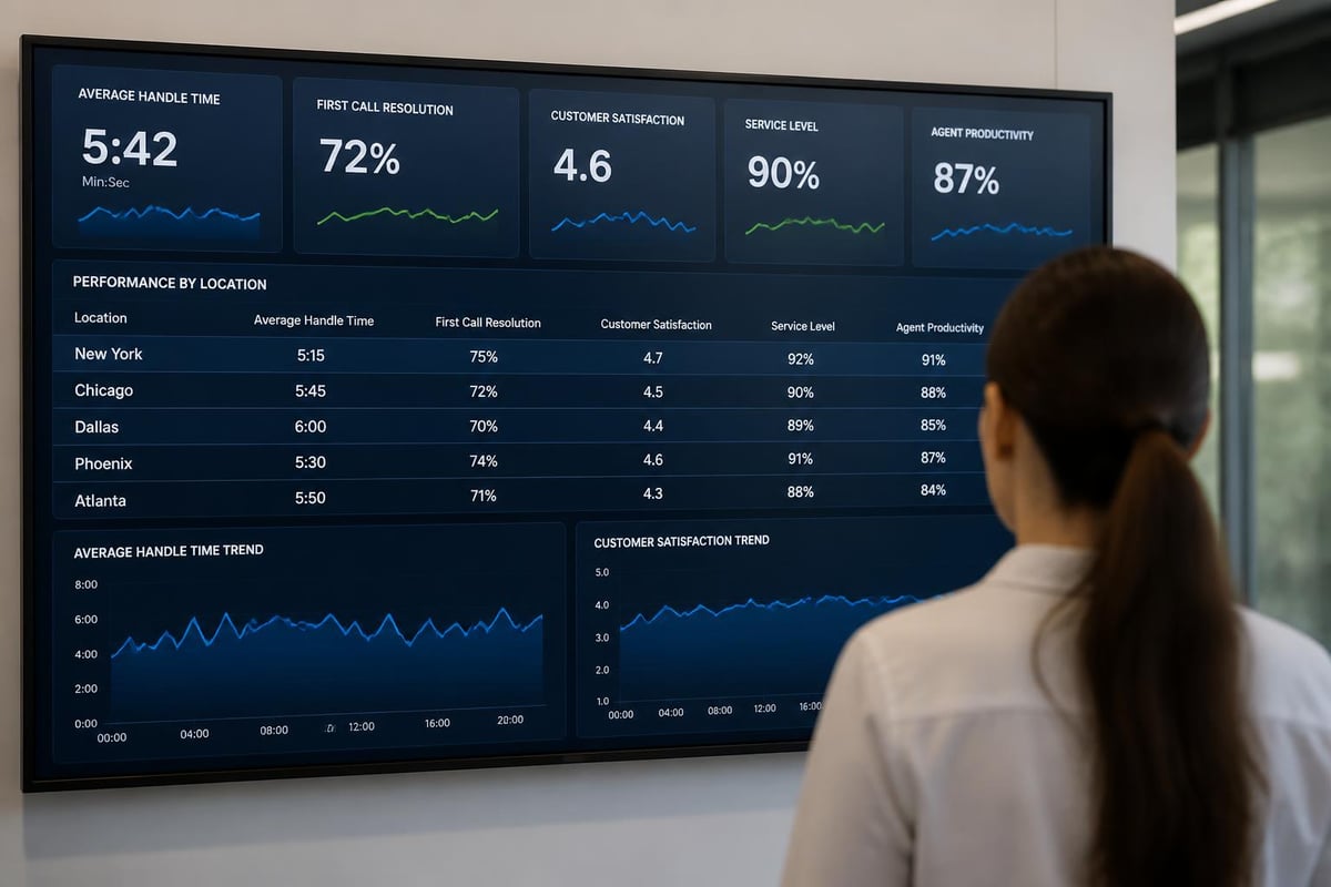 Contact center performance metrics