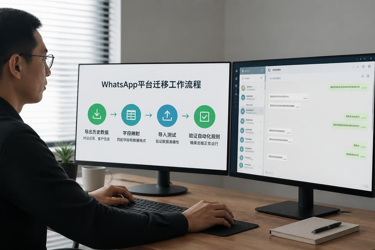 WhatsApp平台遷移的資料轉移流程