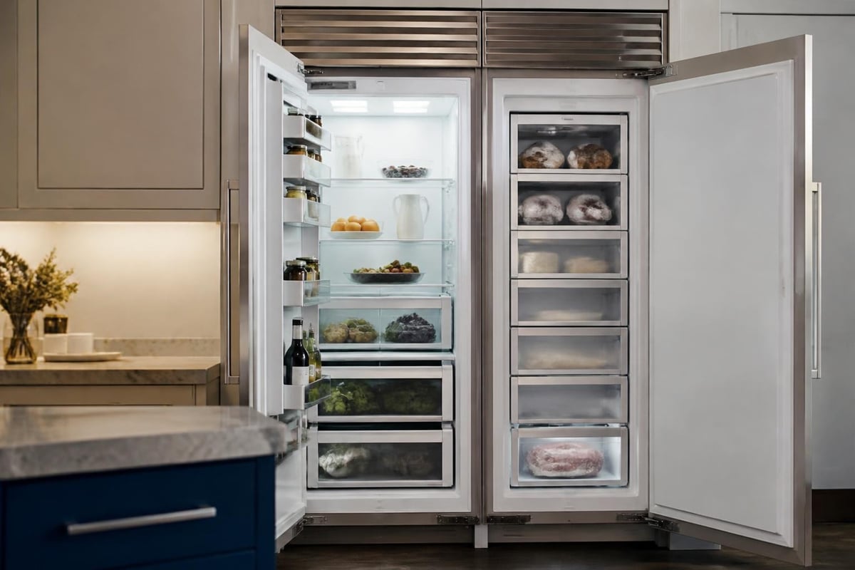 Dual refrigeration system diagram