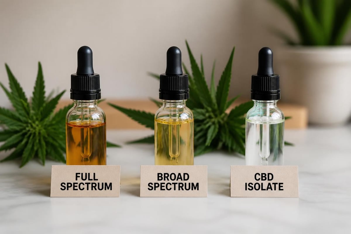 CBD spectrum types comparison