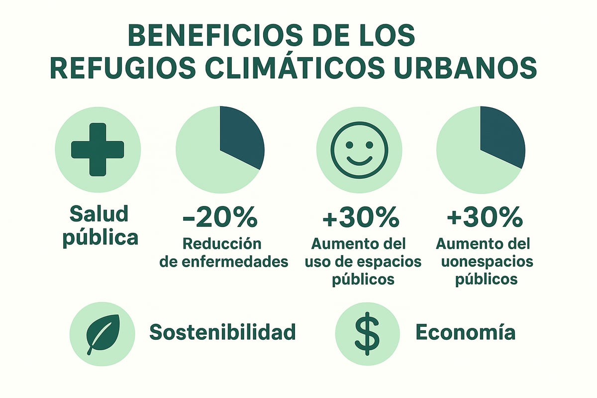 Beneficios de los refugios climáticos en la ciudad