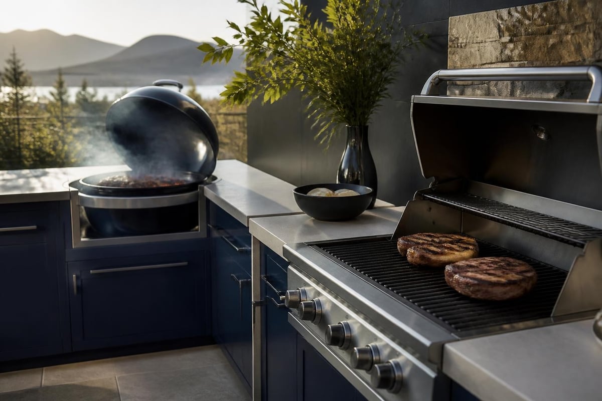 Charcoal versus gas grilling comparison