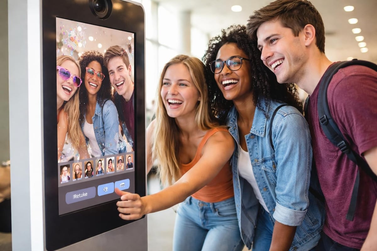 Prom photo booth engagement