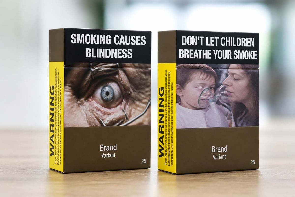 Plain packaging compliance elements