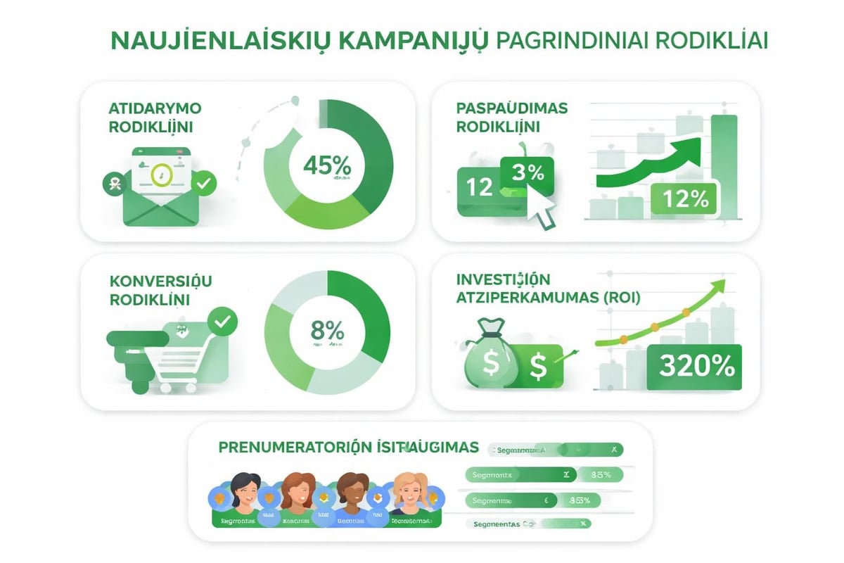 Email marketing metrics dashboard