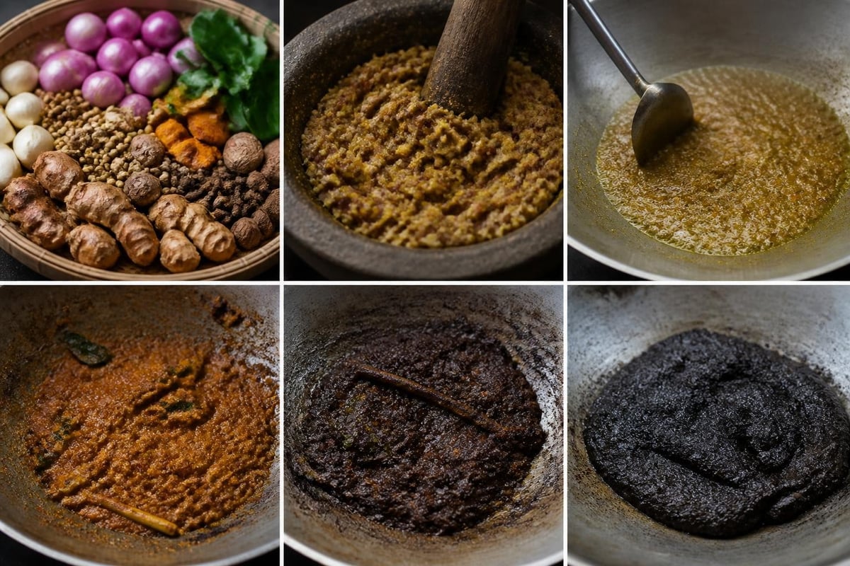 Proses pembuatan bumbu hitam Madura