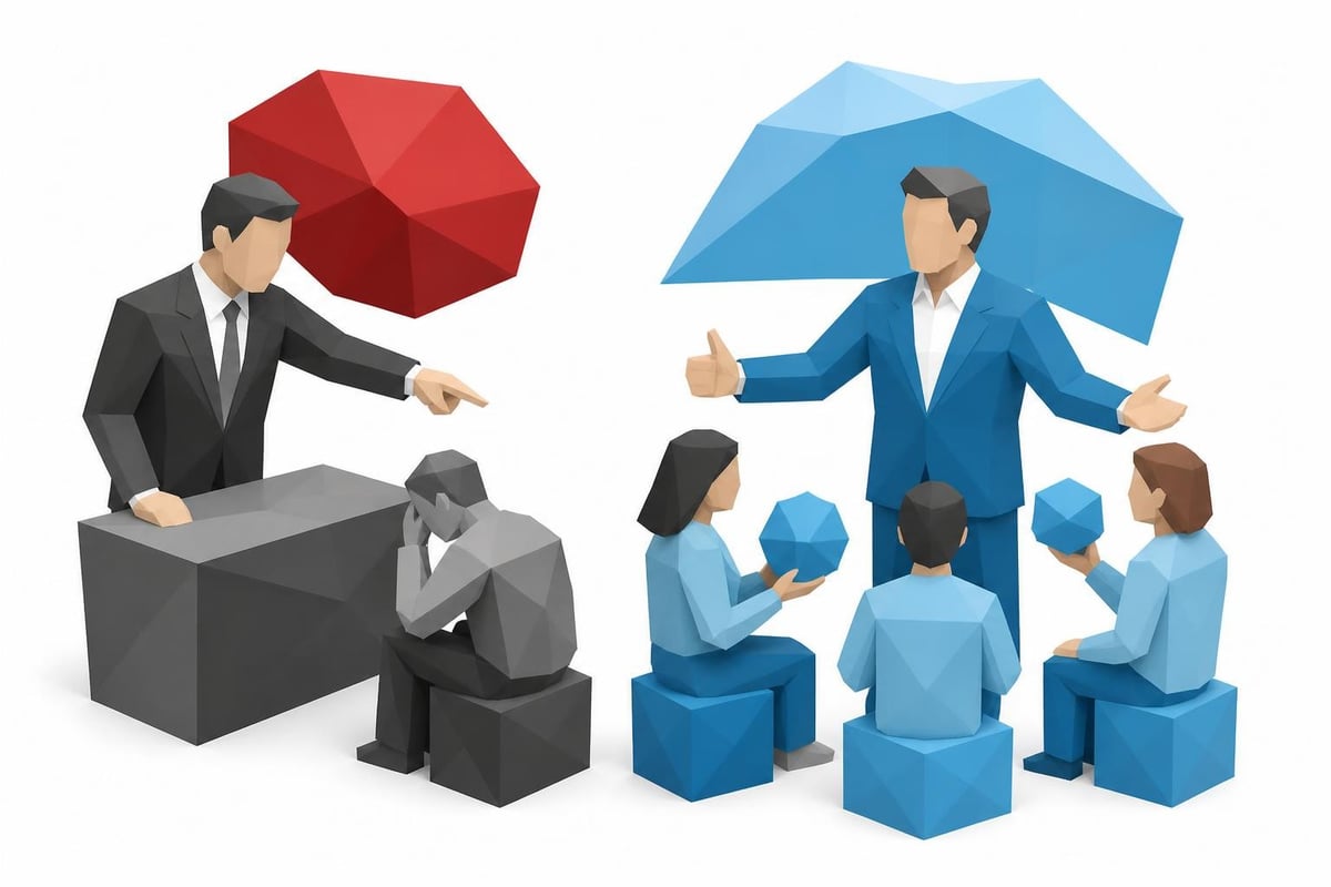 Leadership behaviors that create fear versus psychological safety