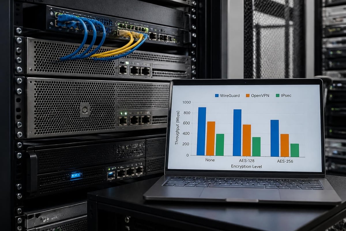 VPN protocol encryption overhead