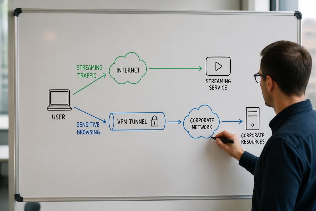 VPN router traffic flow optimization