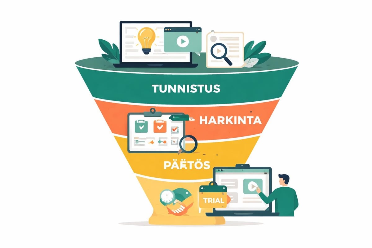 Myyntiputken digitaalinen sisältöstrategia
