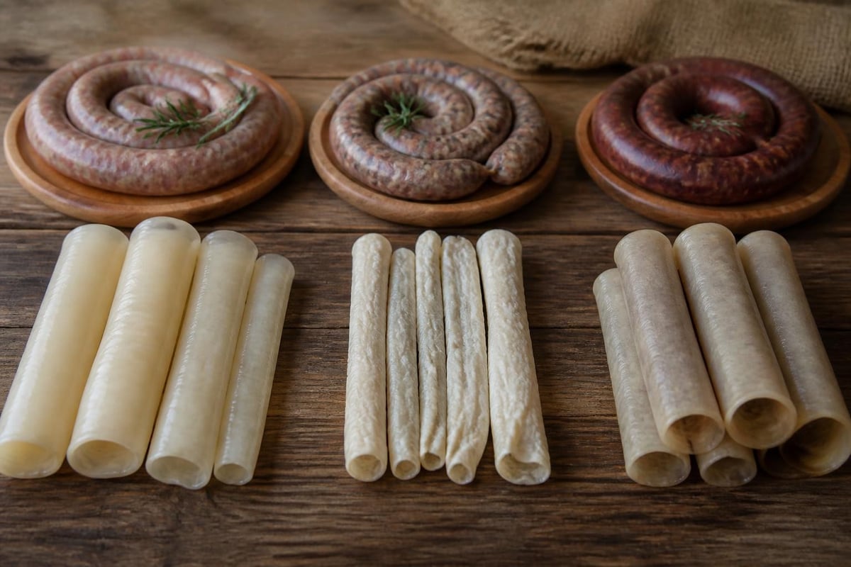 Types of natural sausage casings