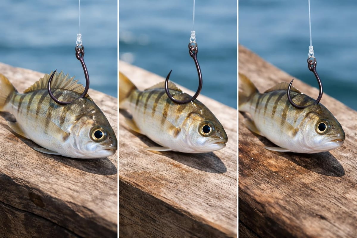 Rigging methods for pinfish