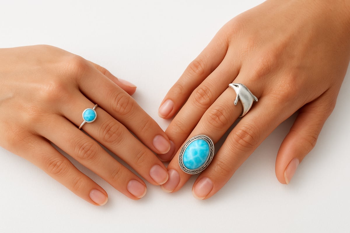 Trending Larimar Sterling Ring Styles for 2026