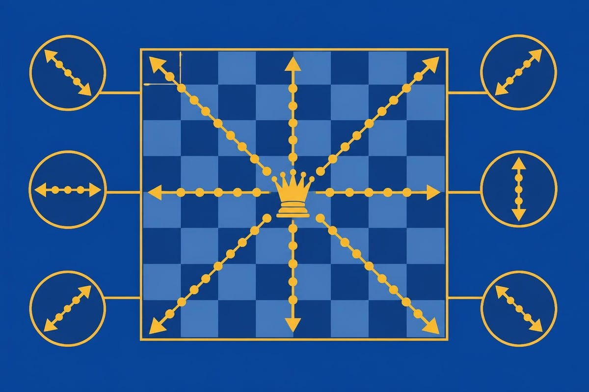 Queen movement pattern