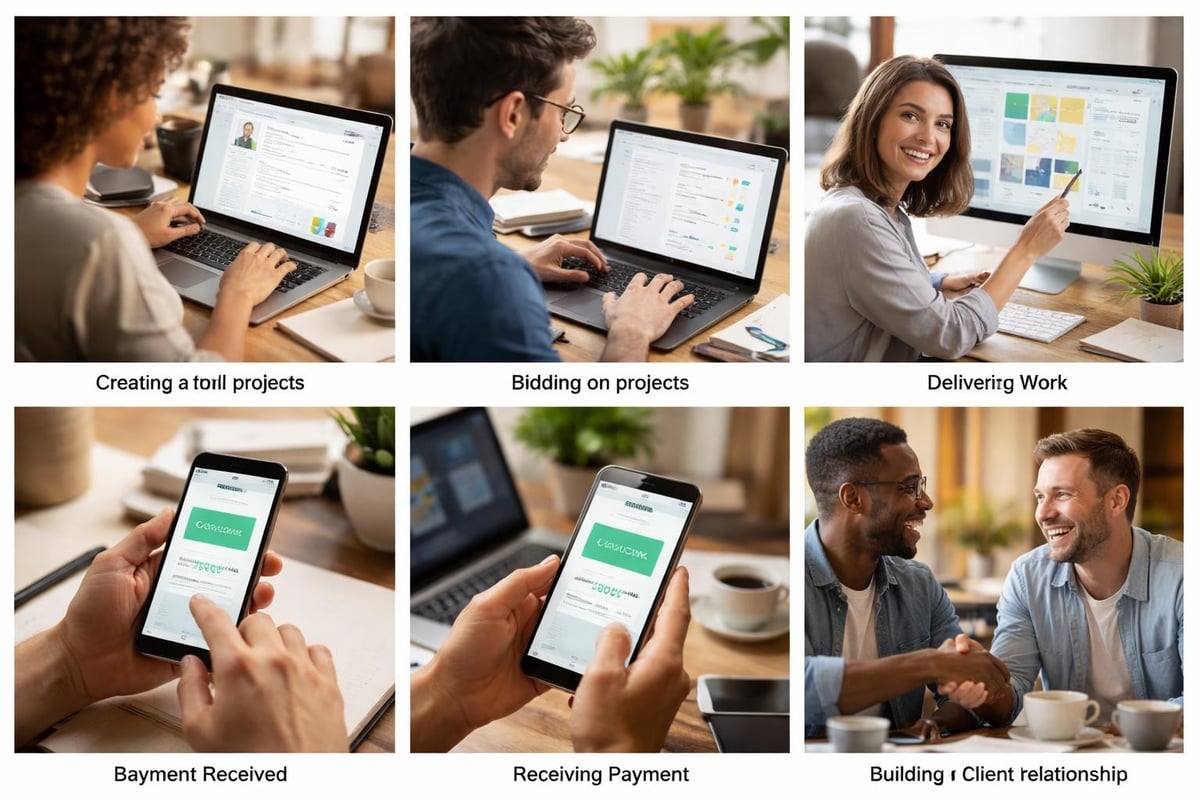 Freelance platform workflow