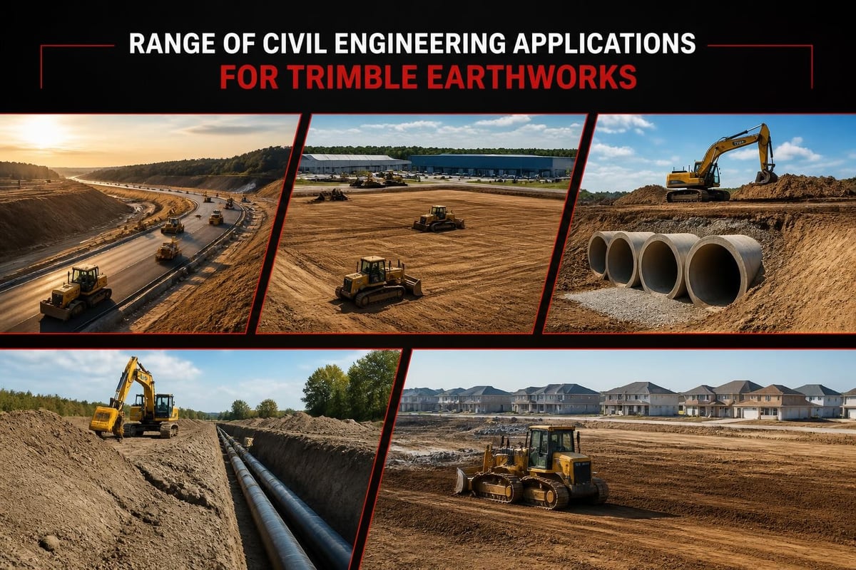 Trimble Earthworks commercial applications
