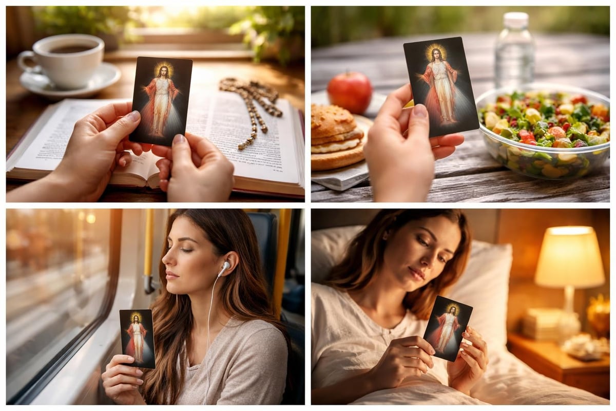 Divine Mercy card portability and daily prayer