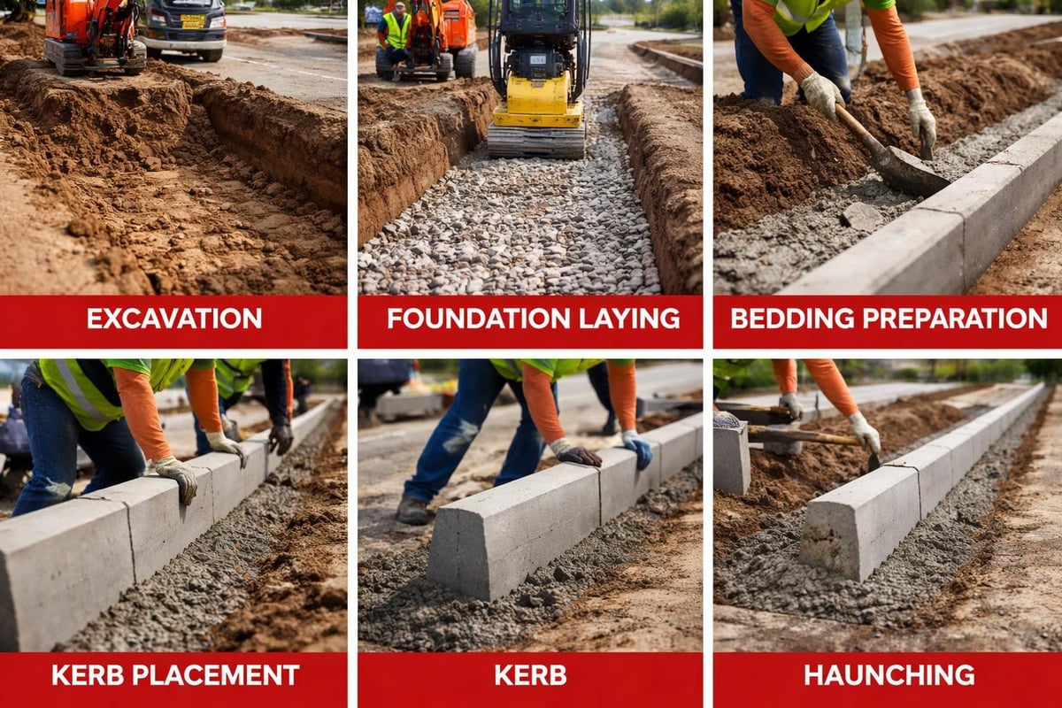 Kerb installation workflow