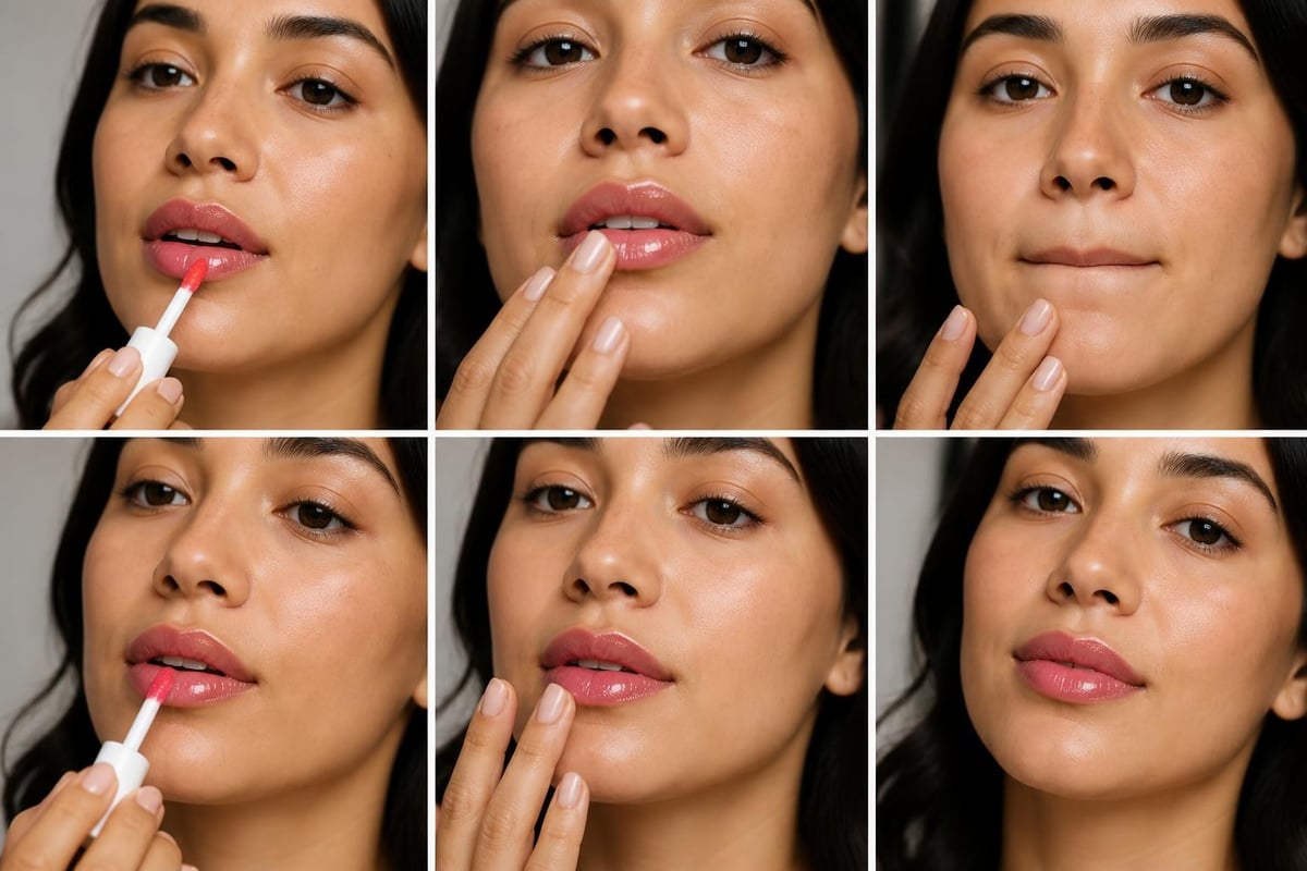 Korean lip oil application techniques