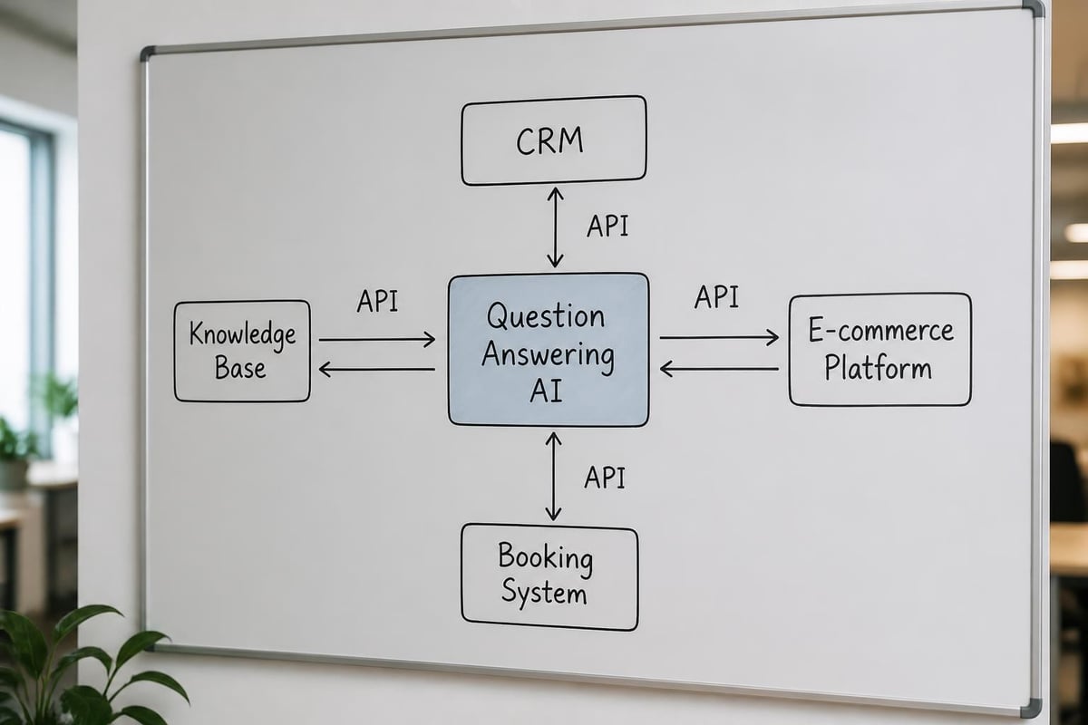 Question answering AI integration architecture