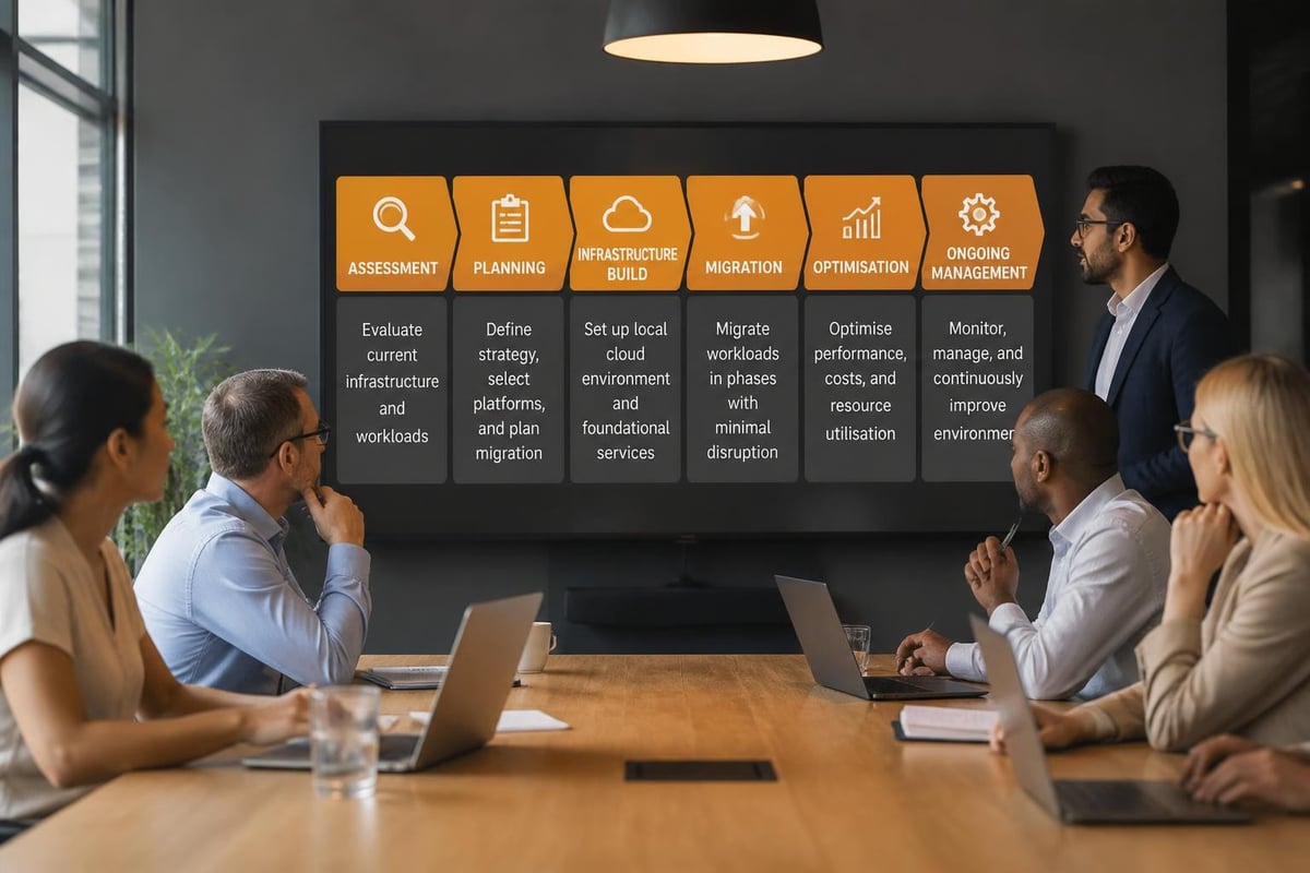 Local cloud migration phases