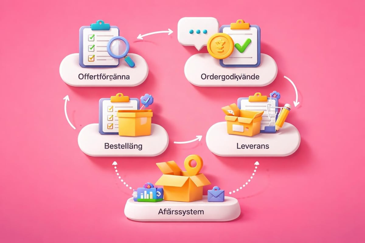 B2B orderprocess från förfrågan till leverans