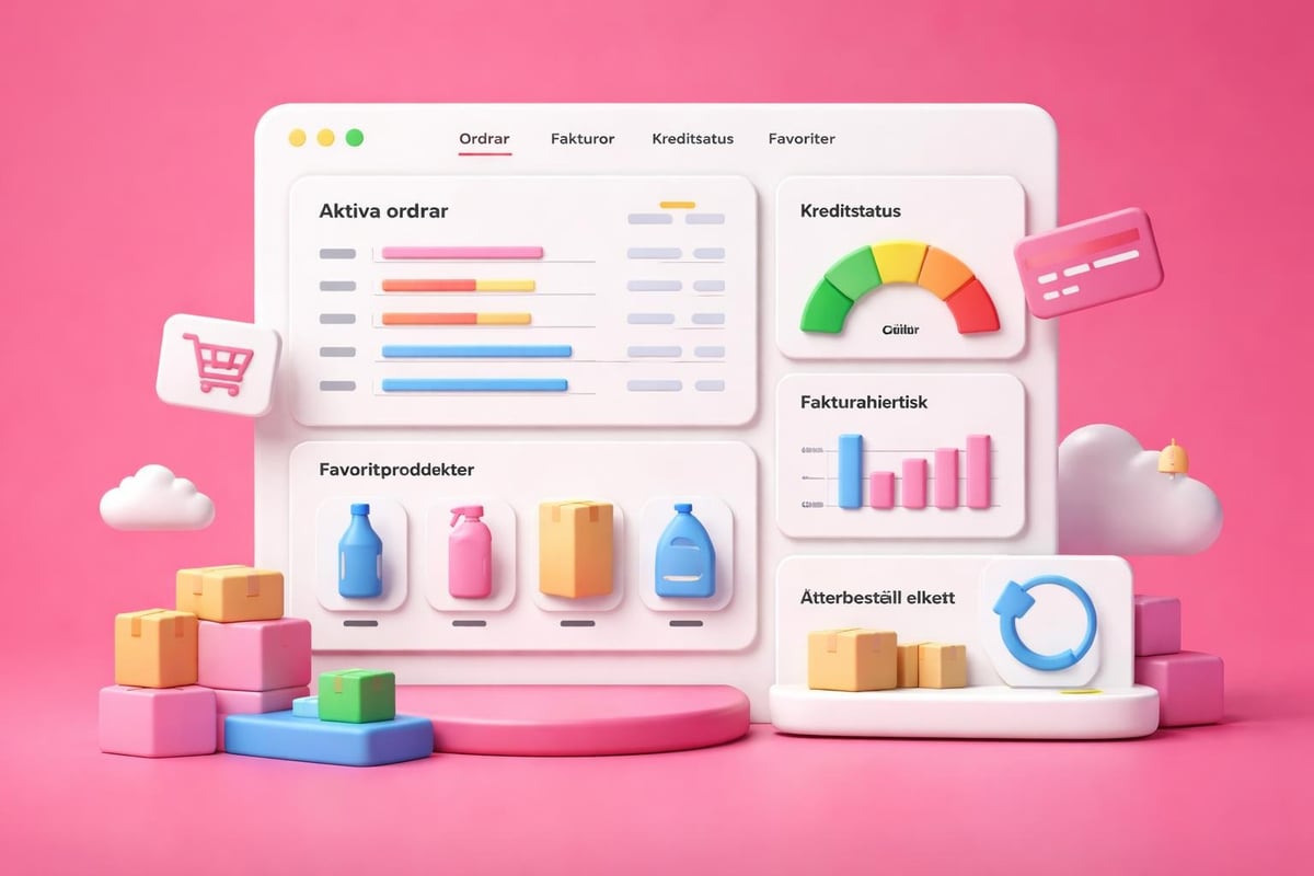 B2B kundportal med orderhistorik