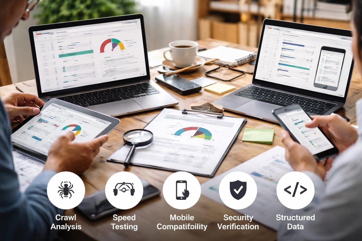 SEO technical audit workflow