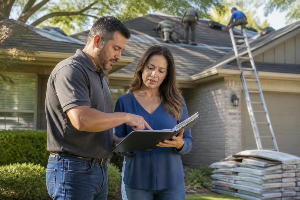 Roofing project workflow